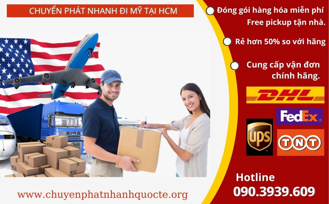 Chuyển Phát nhanh Giá rẻ Đi Mỹ Tại HCM