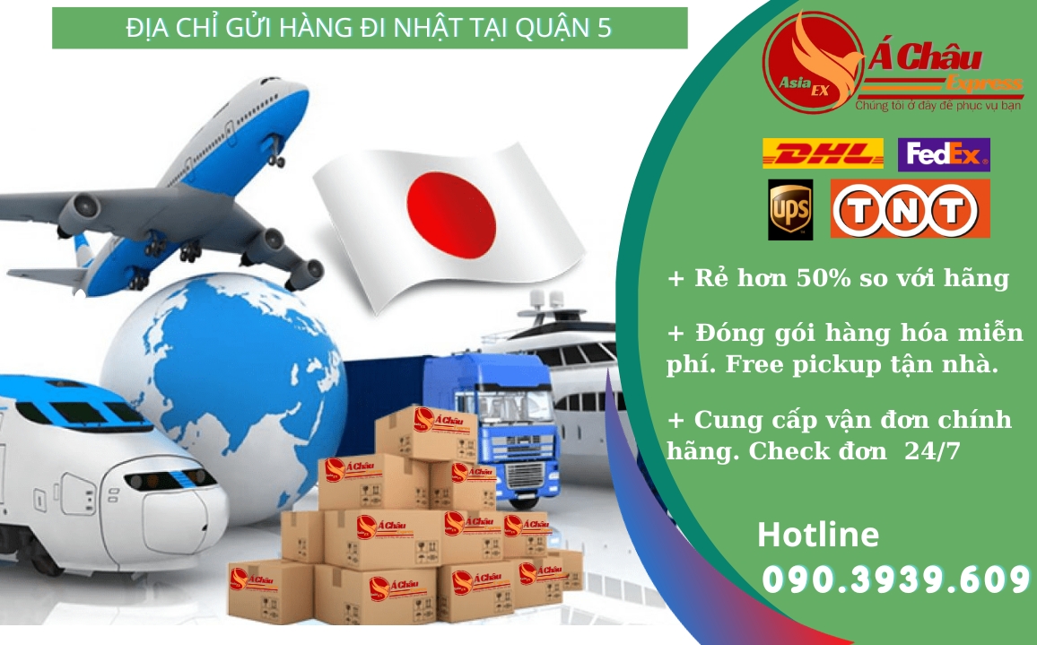 Địa chỉ Gửi hàng đi Nhật tại Quận 5