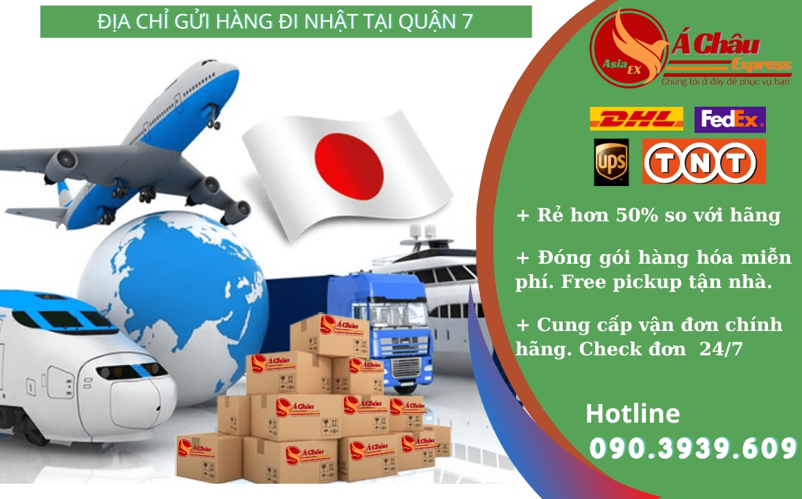 Địa chỉ Gửi hàng đi Nhật tại Quận 7