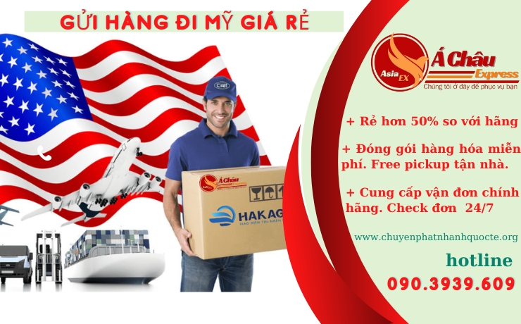 Gửi hàng đi Mỹ Giá rẻ