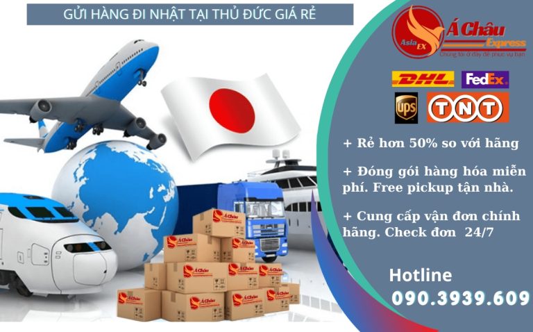 Gửi hàng đi Nhật tại Thủ đức giá rẻ