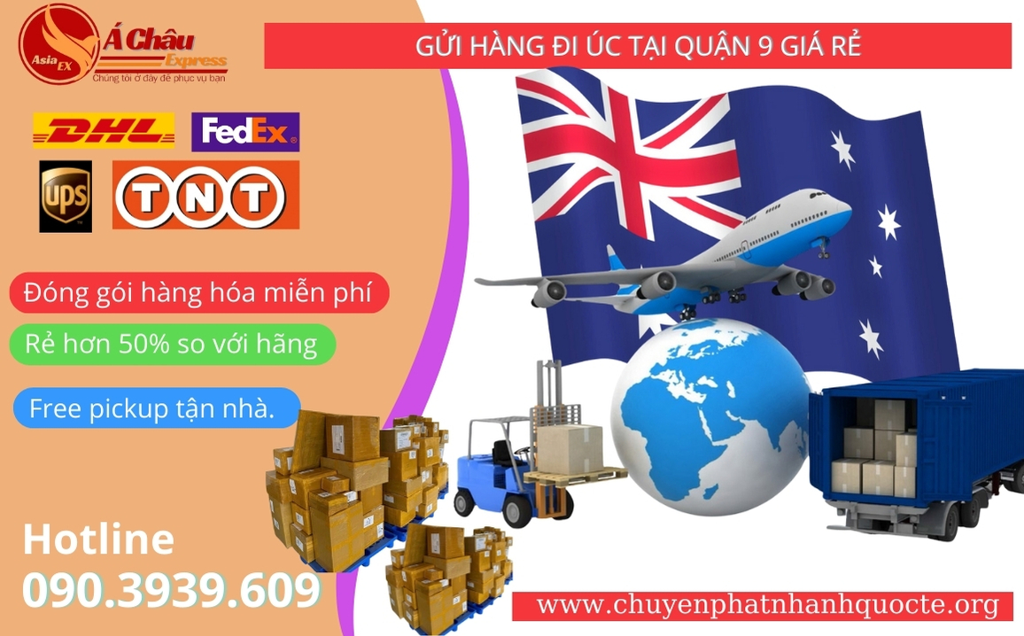 Gửi hàng đi Úc tại Quận 9 giá rẻ