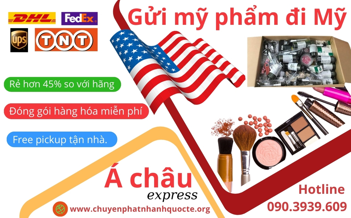 Gửi mỹ phẩm đi Mỹ ở đâu rẻ