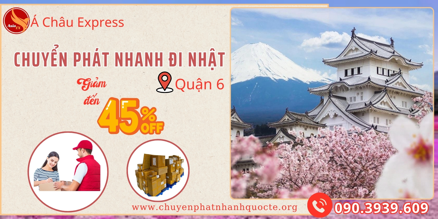 Chuyển phát nhanh Giá rẻ đi Nhật tại Quận 6