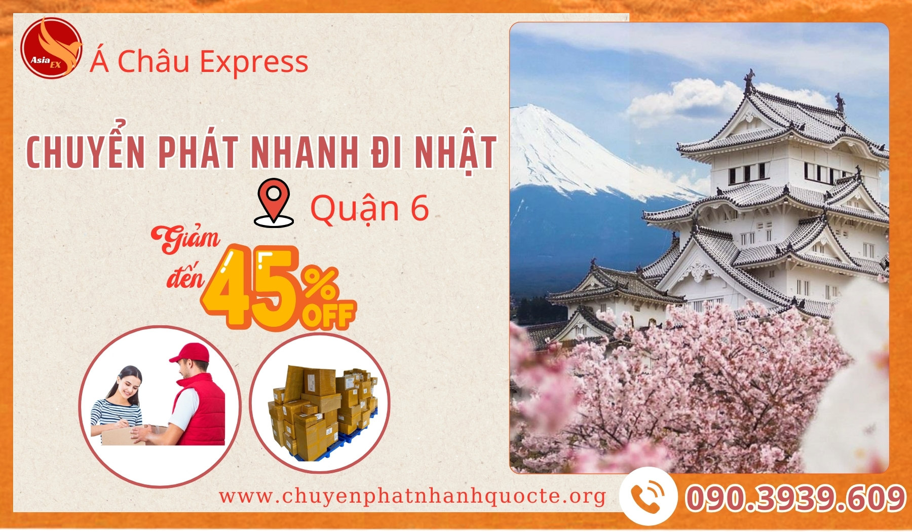 Chuyển phát nhanh Giá rẻ đi Nhật tại Quận 6